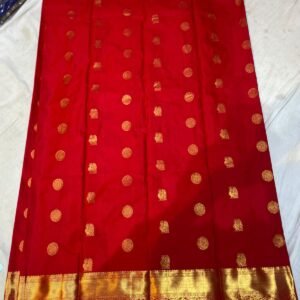 red colour pattu saree